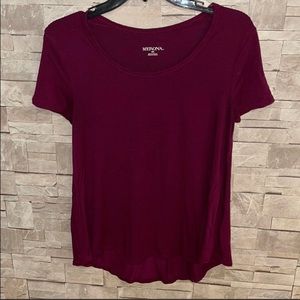 Merona burgundy Tee